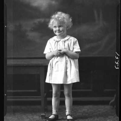 Photograph of a child for mrs. Carter - March 1930 - Negative