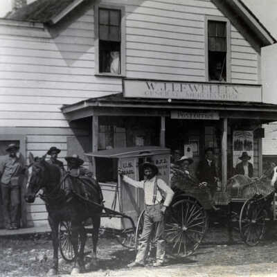 Springwater 1904 - W. J. Lewellen Store and Springwater Post Office