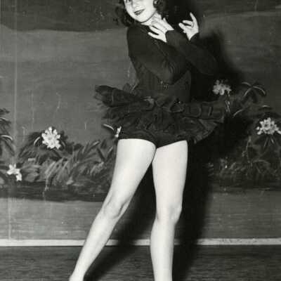 Girl wearing a Dark Tutu., 1960s.: Origformat: Print-Photographic