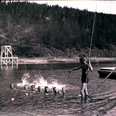 Beginner Swim Class at Boy Scout Camp Merriwether