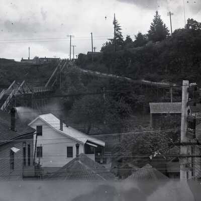 Oregon City Street Stairs to the Bluff