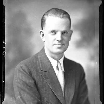 Photograph of a man for O.J. Olsen - February 1930 - Negative