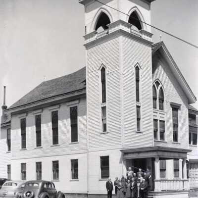 Old Baptist Church, O.C., 1941.: Copyright: None; Origsize: 5" x 7"; Origformat: Print-Photographic