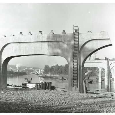 Construction of I205, Abernethy Bridge, #3