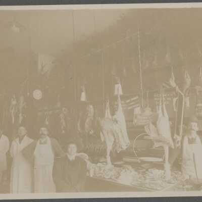 Petzold Meat Market Interior 1907 - Oregon City