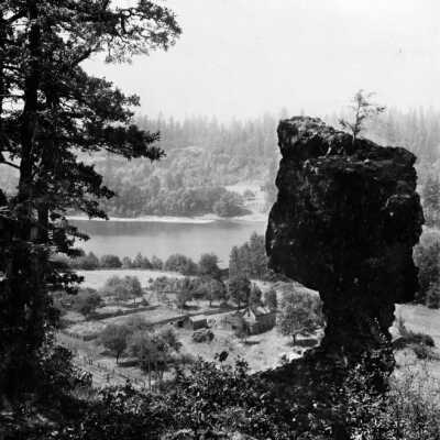 Coalca's Pillar, New Era, 1910.: Copyright: Clackamas County Historical Society; Origsize: 8x10; Origformat: Print-Photographic