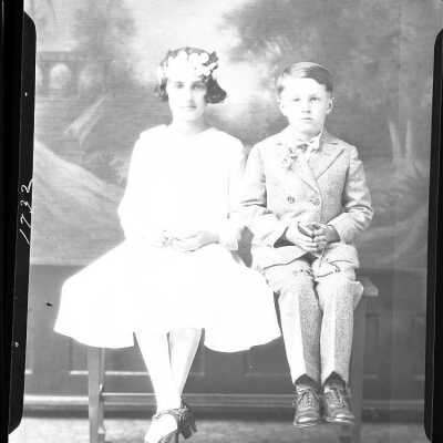 Photo of a boy and girl for John Papey - May 1930