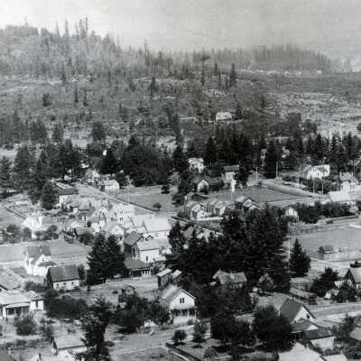 Upper Oregon City from Falls View 1904