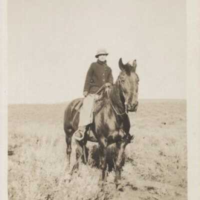 Unknown Woman on a Horse