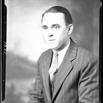 Photograph of a Man for R.W. Raney - November 1929 - Negative