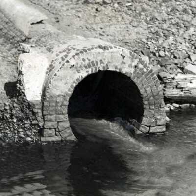 Oregon City Sewer Drain.: Copyright: None; Origsize: 5" x 5"; Origformat: Print-Photographic