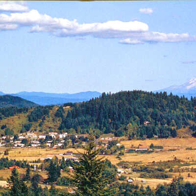 Happy Valley 1992 - View of Mt. Hood