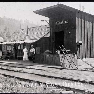 Cazadero Oregon 1905 - Depot, Store and Post Office