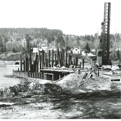 Construction of I205, Abernethy Bridge, Pouring Concrete, #3