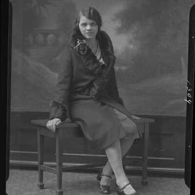 Photograph of a woman for Anna Garner - December 1929 - Negative