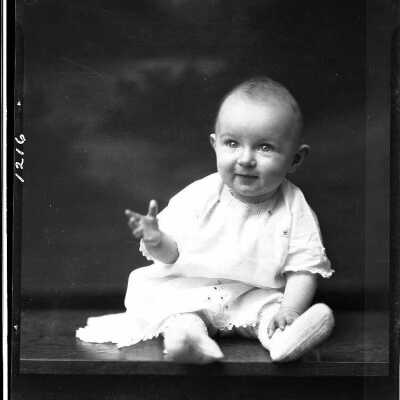 A child's photograph for St. Agnus Baby Home - October 1929