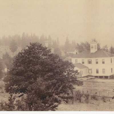 Photograph - Distant View of Oregon City Oregon Seminary - No Date