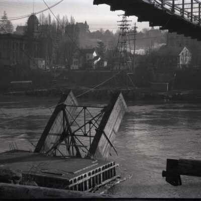 Oregon City - West Linn Arch Bridge Construction