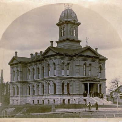 Clackamas County Courthouse, Oregon City, 1885