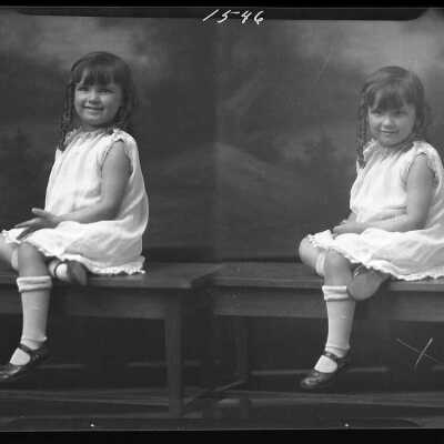 Photograph of a child for Glen De Venish - March 1930 - Negative