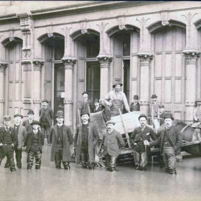1890 Flood - Allen and Lewis Store - NW corner of 3rd and Morrison - Portland, Oregon