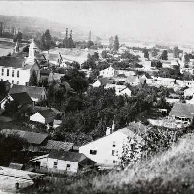 Oregon City from Bluff, Looking NE,