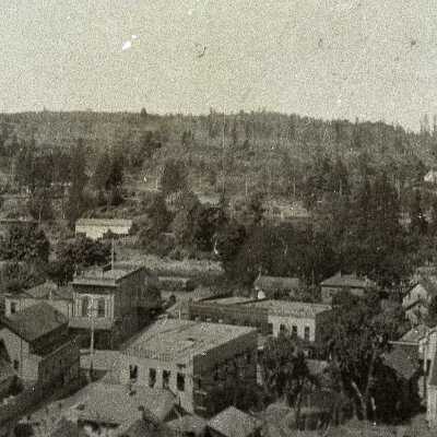 Oregon City, Looking West from the Bluff