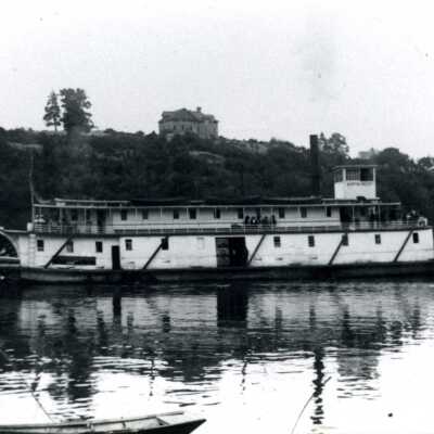 Steamboat "Northwest" 1912 - Willamette River - West Linn in Background