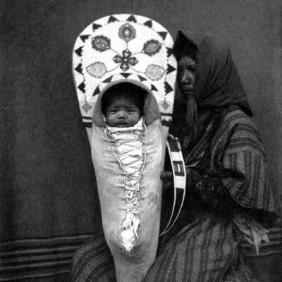 Wife of Chief Peo and Grandchild in a Papoose