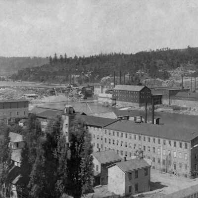 Willamette Falls, Oregon City Woolen Mill, Station A, West Linn Mills.