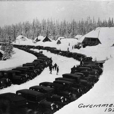 Government Camp 1929 - Battle Axe Inn at Mt. Hood