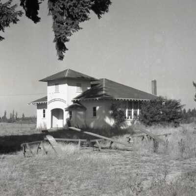 Whisky Hill School, District #59, Front-side View.