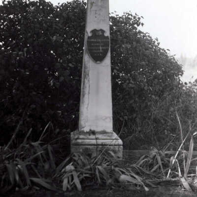 Gravestone of Samuel K. Barlow and Susannah Lee Barlow.: Copyright: None; Origsize: 8" x 10"; Origformat: Print-Photographic