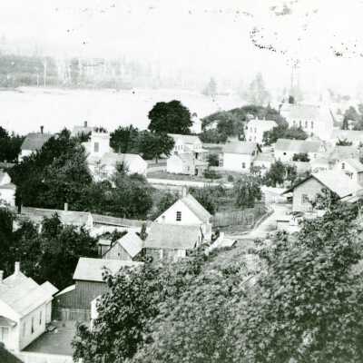 Oregon City from the Bluff at 8th and Main.
