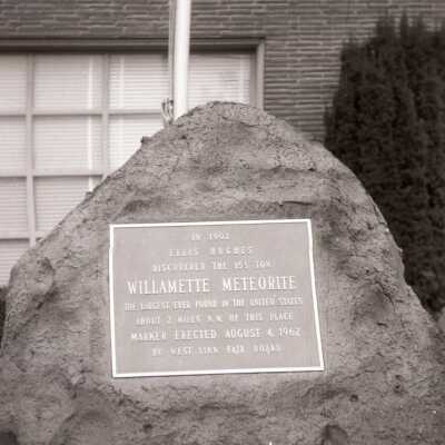 Willamette Meteorite Marker #1.