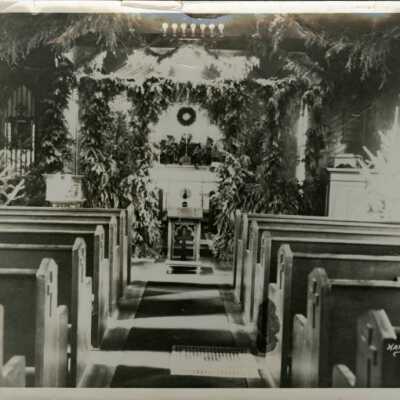 Interior of St. Paul's Episcopal Chruch, 1930: Copyright: Clackamas County Historical Society; Origformat: Print-Photographic