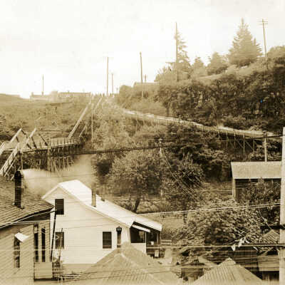 7th and 8th Street Steps Along Singer Hill. 1890: Copyright: None; Origsize: 5" x 7"; Origformat: Print-Photographic