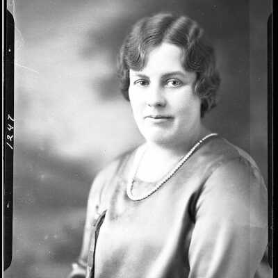Photograph for Alex Huber and wife - November 1929 - Negative