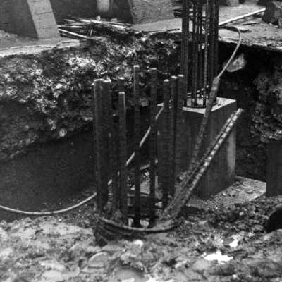 Crown-Zellerbach mill construction, West Linn, 1945.: Copyright: Clackamas County Historical Society; Origsize: 3x5; Origformat: Print-Photographic