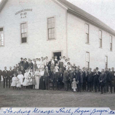Harding Grange Hall, Logan, Oregon, early 1900s.