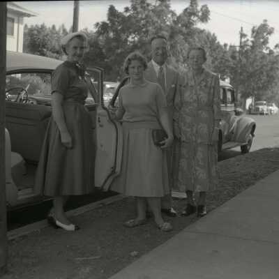 Mertie Stevens With Nephew's Family
