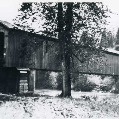 Baker Covered Bridge 1910 - Over Clackamas River at Carver, OR
