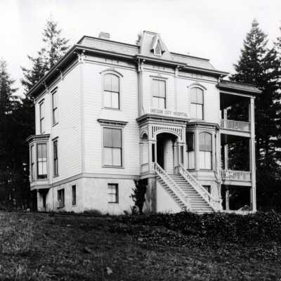 Oregon City Hospital: Copyright: Clackamas County Historical Society; Origsize: 8x10; Origformat: Other