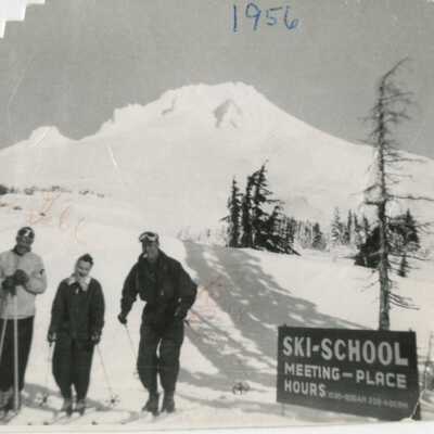 Ski School meeting place, Timberline Lodge, Mt. Hood