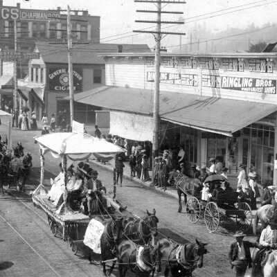 Oregon City Labor Day Parade 1902 - On Main Street