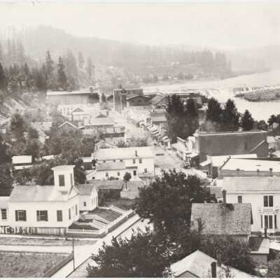 Oregon City - View of Main Street from the Clackamas County Courthouse Tower