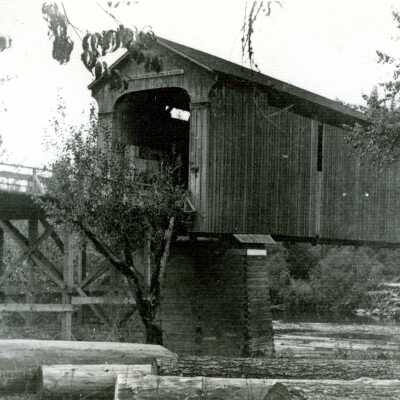 Baker Covered Bridge 1910 - Over Clackamas River at Carver, OR