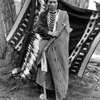 Native American Chief.: Copyright: Clackamas County Historical Society; Origsize: 5x7; Origformat: Print-Photographic
