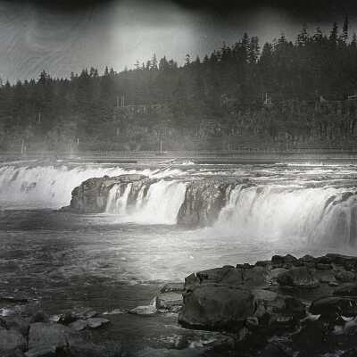 Willamette Falls 1887 - from West Linn