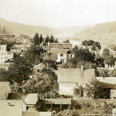 Oregon City 1885 - from the Court House Tower